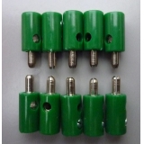 MODELLBAHN STECKER 2,6mm GRÜN - 10 Stück