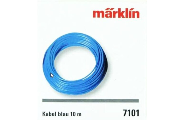 MÄRKLIN 7101, KABEL BLAU 0,19² x 10m