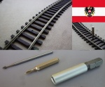 1. Gleisschrauben für Roco Line, mit Werkzeug-Satz