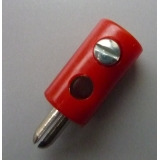 MODELLBAHN STECKER 2,6mm ROT- 10 Stück